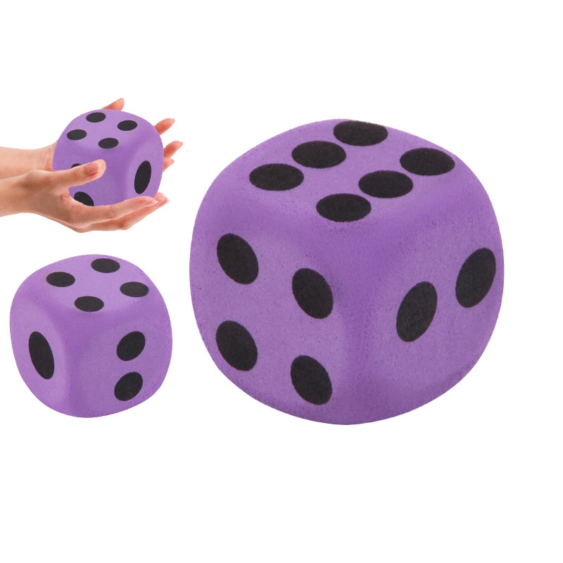 Large Purple DOT Dice Toy for Kids 2 Years up Educational Learning 6-Sided Child-Safe Dice Toy for Children Baby Boys Girls Early Math Skills