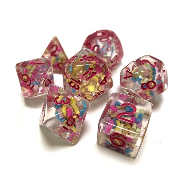 Polyhedral Dungeons & Dragons Dnd Resin Dice Set