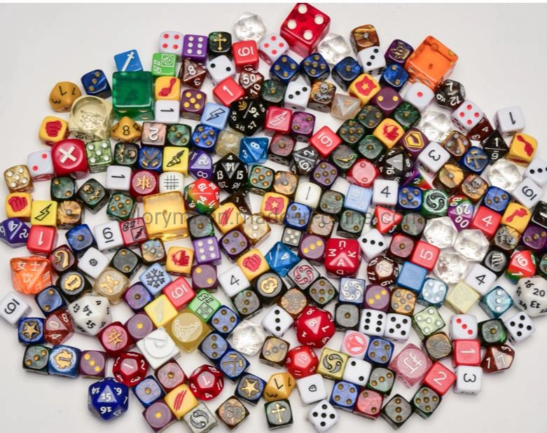 Colorful Decorate High Quality Custom Engraved Logo Game Dice
