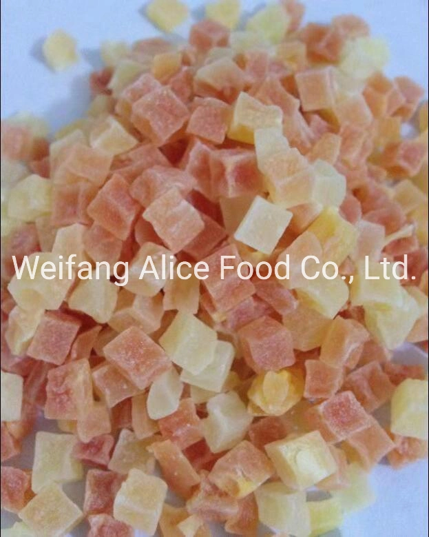 Hot Selling China Colored Papaya Dice Dried Papaya