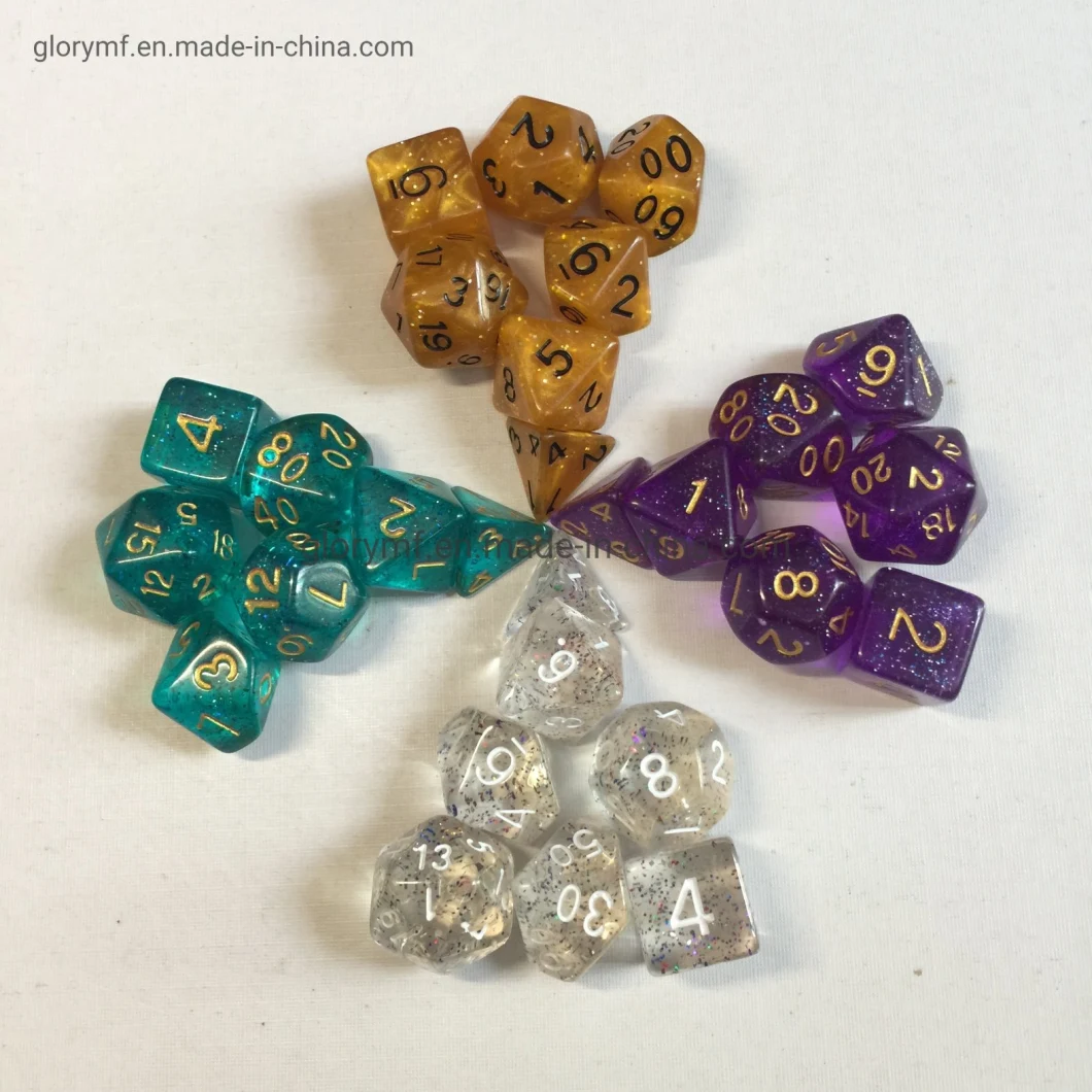 Board Game Resin Dnd Dice Custom Polyhedral Dice