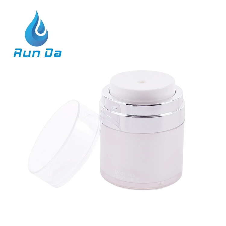 10 Years Factory Experience 15 30 50g Cosmetic Cream Round Plastic Glass Airless Lotion Acrylic Jar