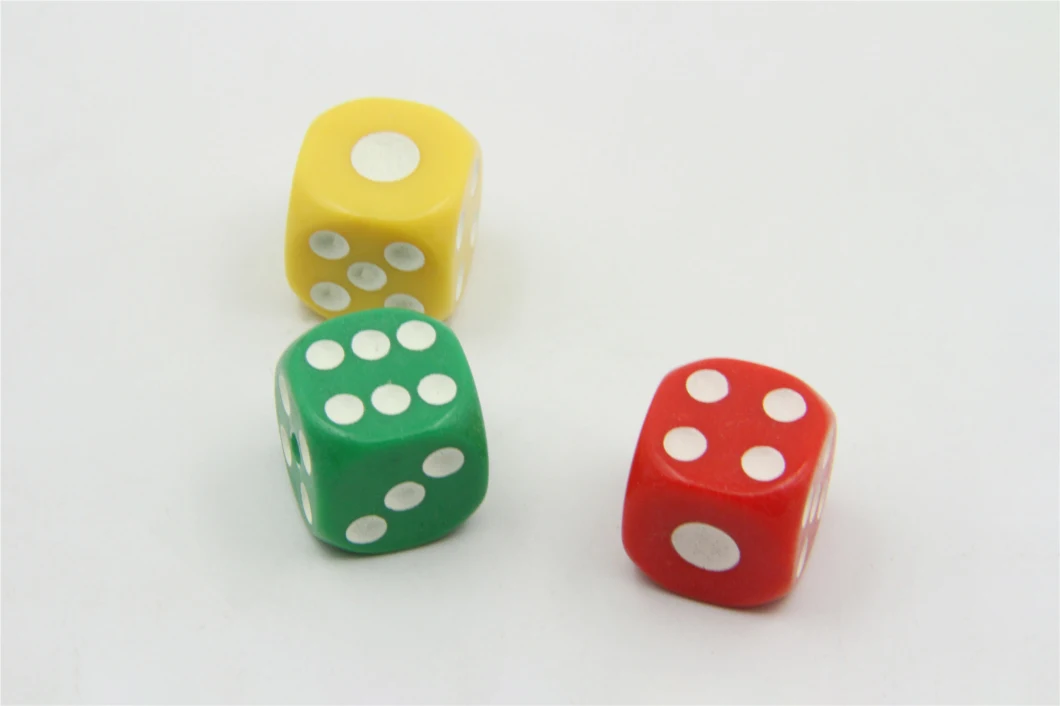 Promotion Gift 16mm Different Color Solid Corner Dice for Kid Game