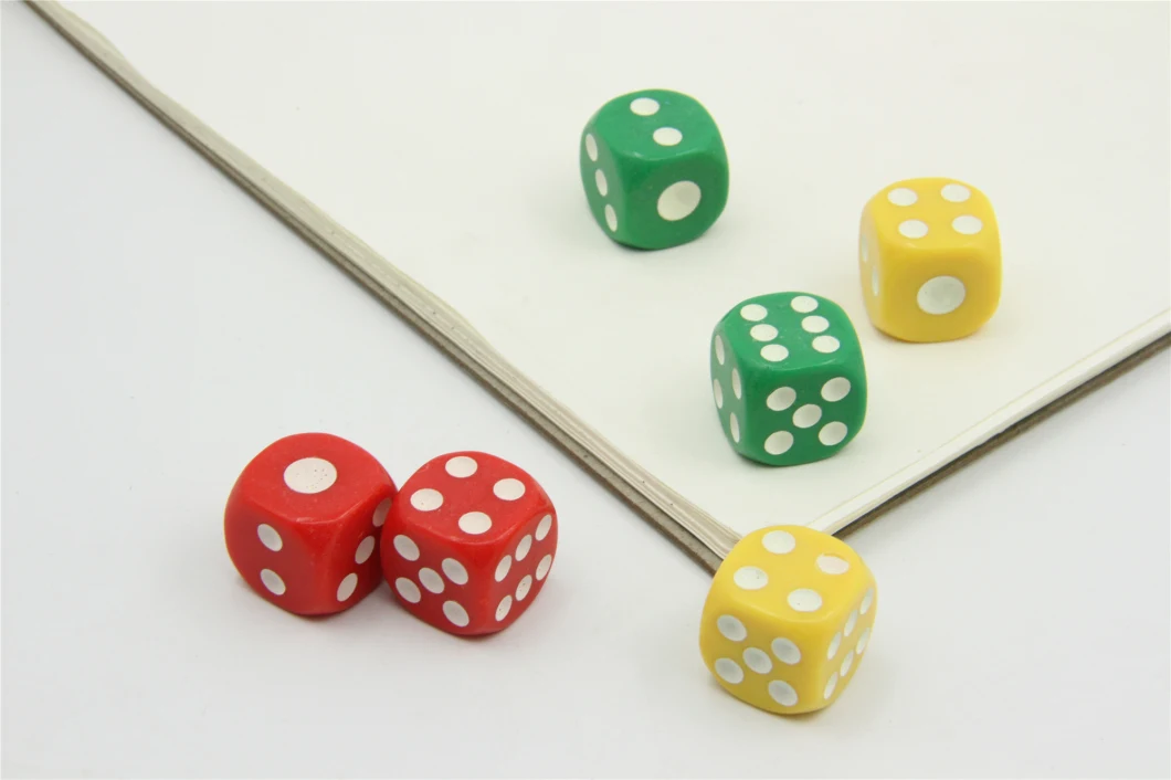 Promotion Gift 16mm Different Color Solid Corner Dice for Kid Game