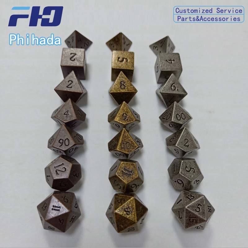 Board Game Dice Metal Polyhedral Dice Game Toys