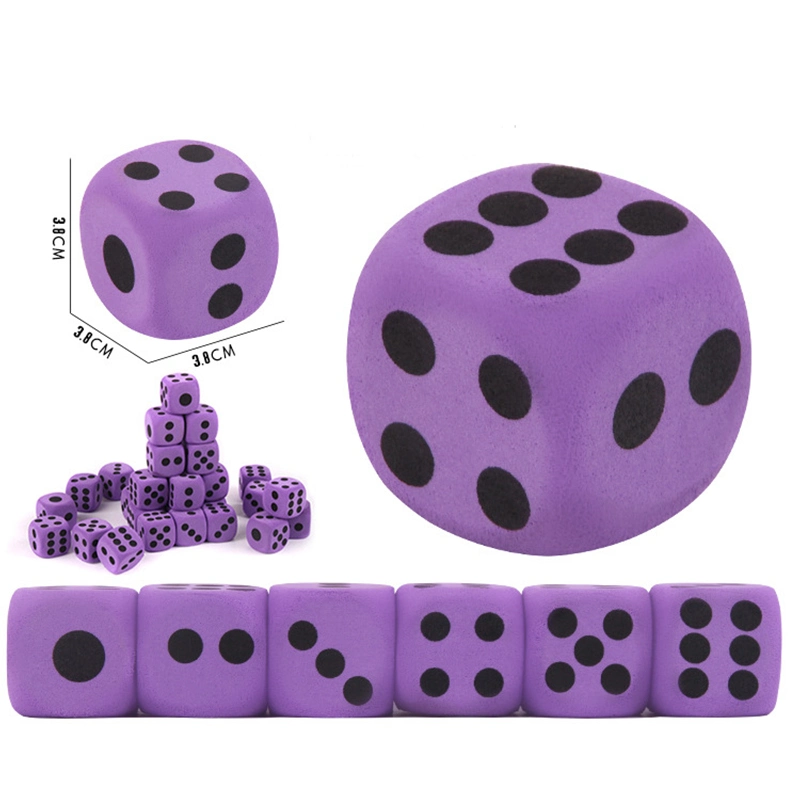 Large Purple DOT Dice Toy for Kids 2 Years up Educational Learning 6-Sided Child-Safe Dice Toy for Children Baby Boys Girls Early Math Skills