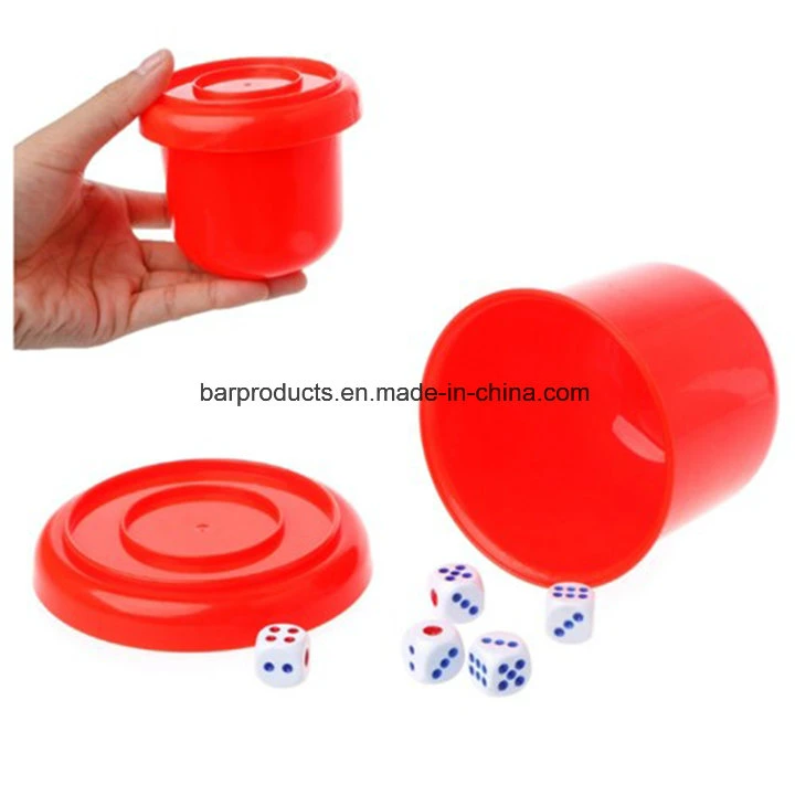 Plastic Covered Dice Cup, Drinking Game Dice, Bar KTV Game Dice