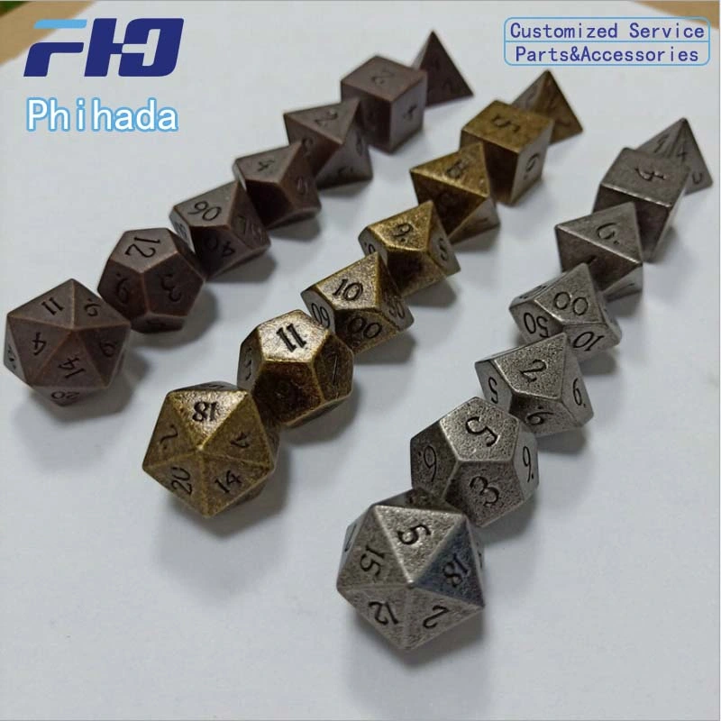 Board Game Dice Metal Polyhedral Dice Game Toys