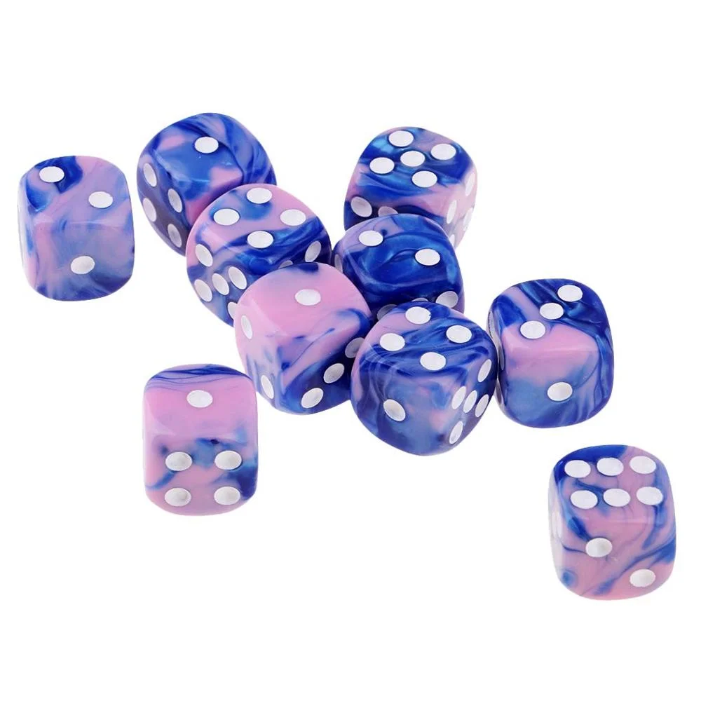 High Quality Acrylic 6 Sided 16mm Game Dice