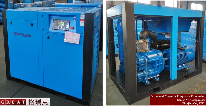 Energy Saving Frequency Conversion Two-Stage Screw Air Compressor