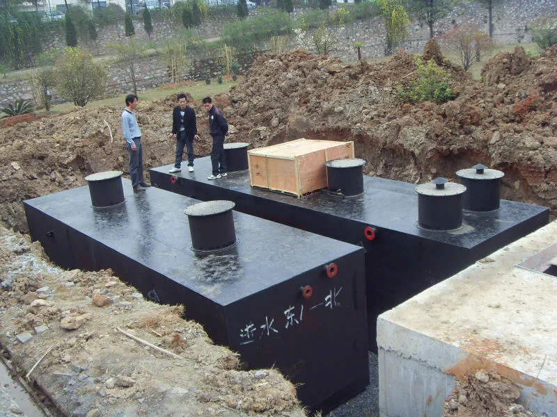 Black Water Grey Water Treatment Tank Oilfield Camp Residential Domestic Wastewater Plants Septic Tank