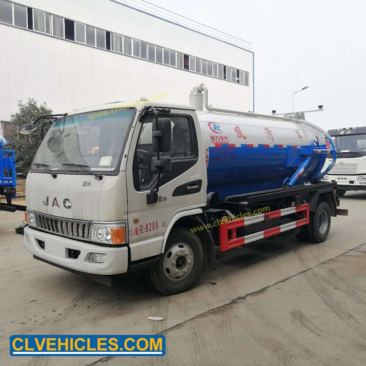 JAC Truck Sewage Tank Sewage Pump Tanker Vacuum Tank Truck