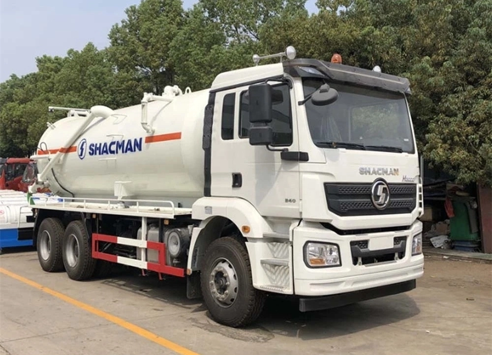 Shacman 16000L Sewage Suction Vehicle Vacuum Tank Slurries Sludges Sewer Sewage Suction Truck for Sale