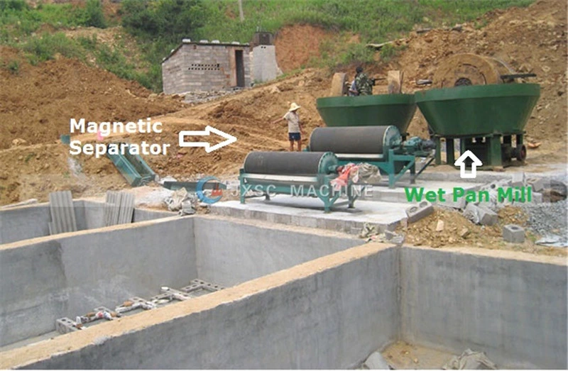 Low Investment Wet Pan Mill for Sudan Gold Wash Plant