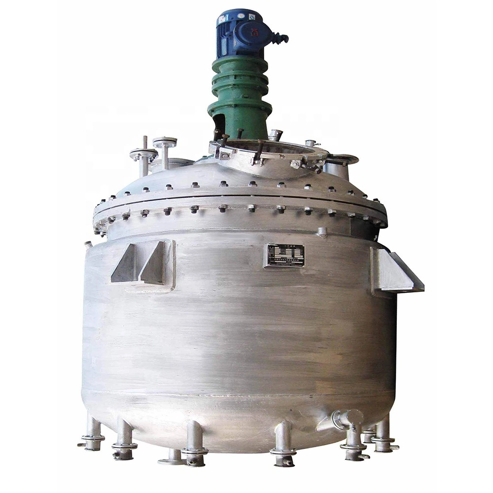 Pressure Vessel Glass Lined Reactor Chemical Reaction Tank with Agitator for Sales