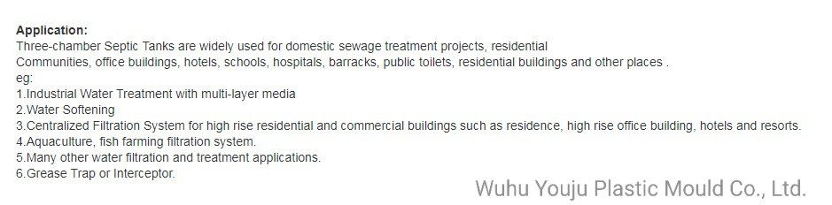 Wholesale Price Underground Used Septic Biogas Septic Tank for Sewage Treatment with High Quality