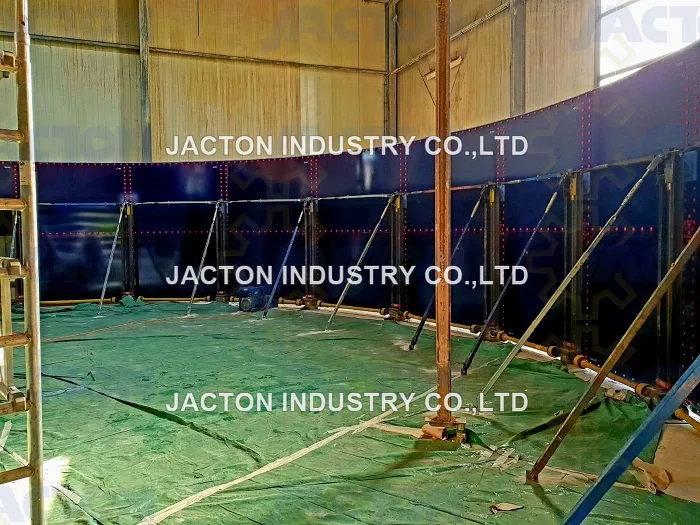 Jack System, Tank Lifting Systems, Tank Jacking, Tank Jacks and Tank Lifting for Assembling Steel Bolted Storage Tanks and Silos