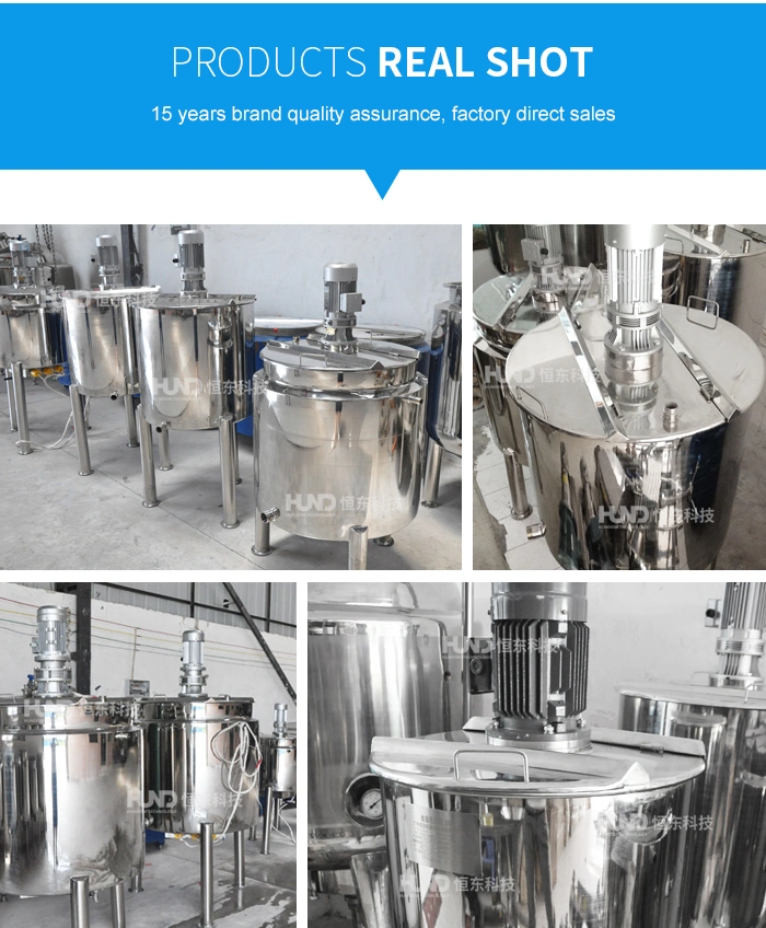 Chemical Liquid Stainless Steel Mixing Tank with Top Entry Agitator