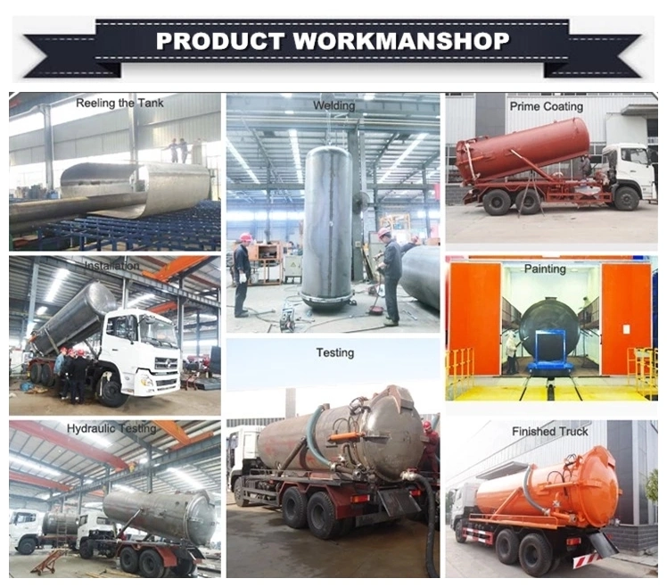 Shacman 16000L Sewage Suction Vehicle Vacuum Tank Slurries Sludges Sewer Sewage Suction Truck for Sale