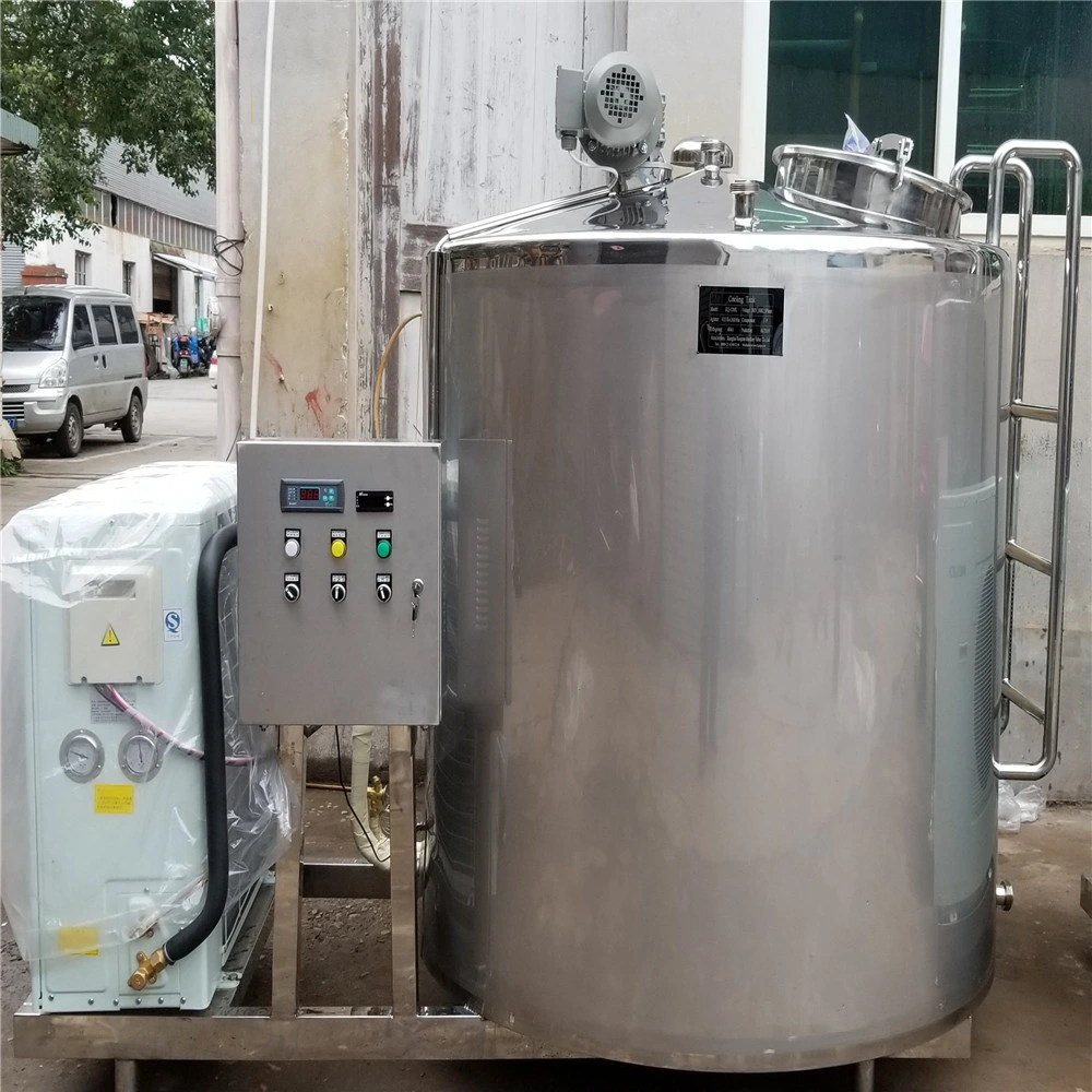 2000L 4000L High Efficient Milk Chilled Tank with Agitator for Dairy Inc