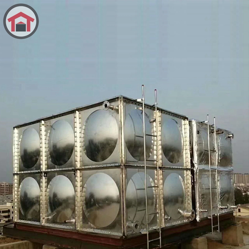 SMC SS304/SS316 Welded or Bolted Stainless Steel Modular Panel Sectional Rectangular Water Storage Tanks for Potable Water Storage