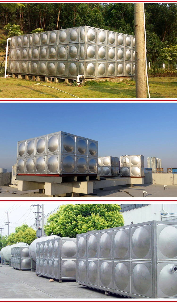 SS316 SS304 Stainless Steel Panels Weld / Bolted Drinking Water Storage Tank