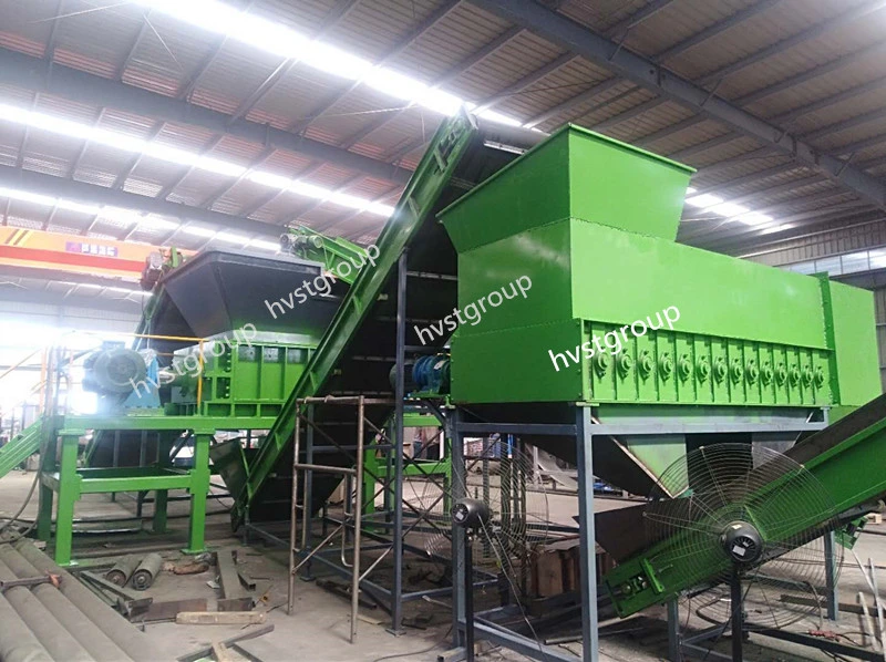 Waste Tire Strip Cutting Machine Waste Tire Shredder for Sale Waste Tire Recycling Machine/Plant