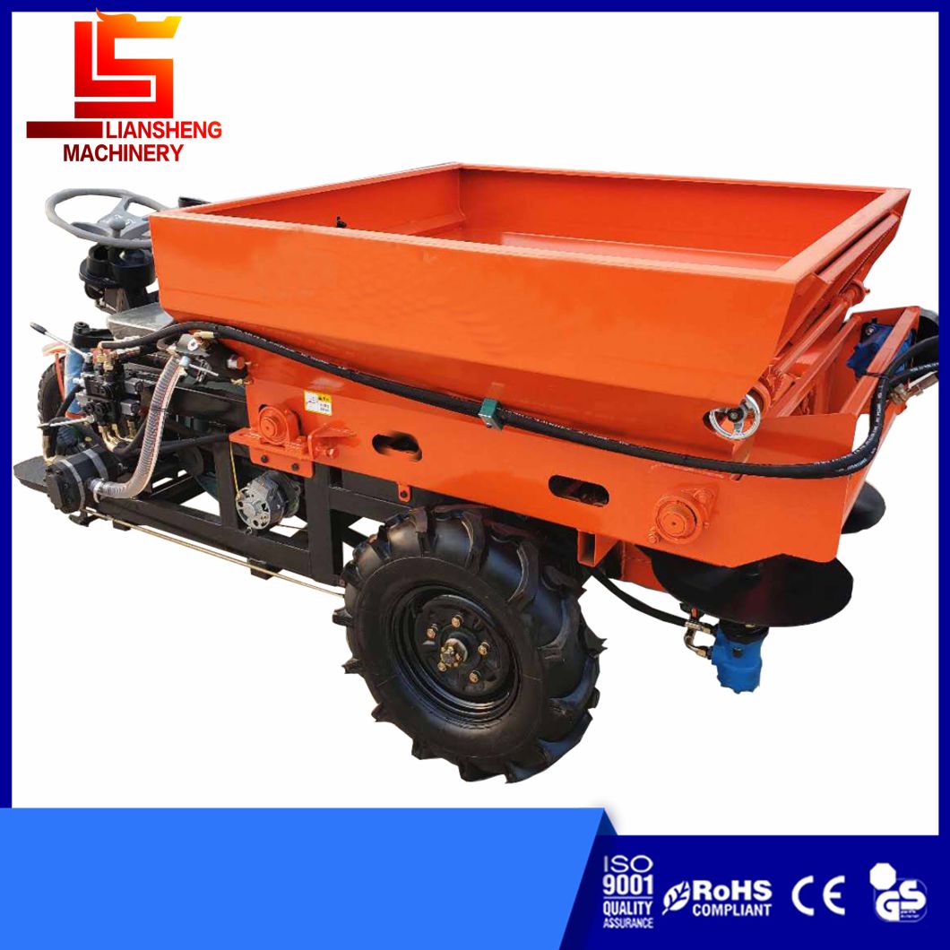 1 Cube Self-Propelled Manure Fertilizer Spreader Cow Dung Chicken Dung Spreading