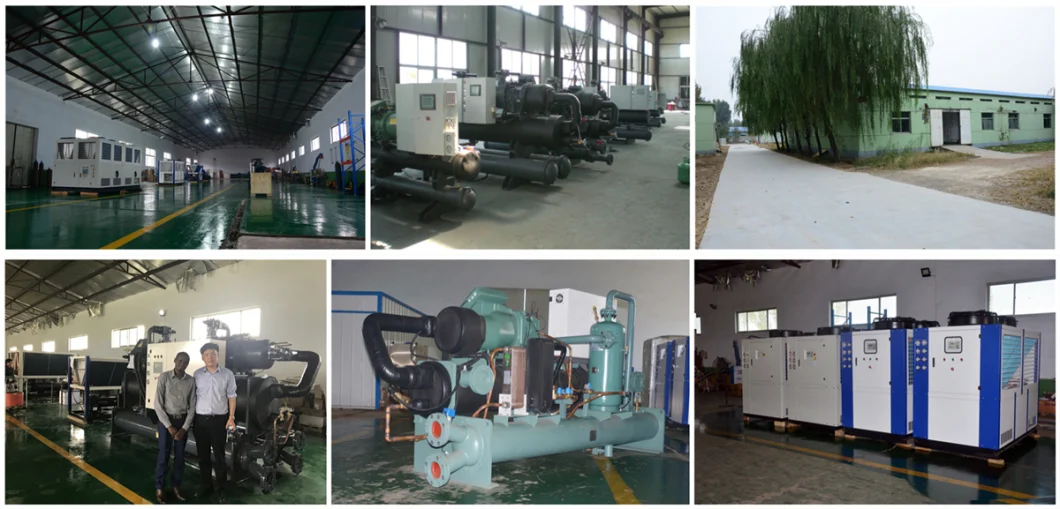 100 Tons 350kw Biogas Plant System Cooling Water Cooled Screw Biogas Chiller