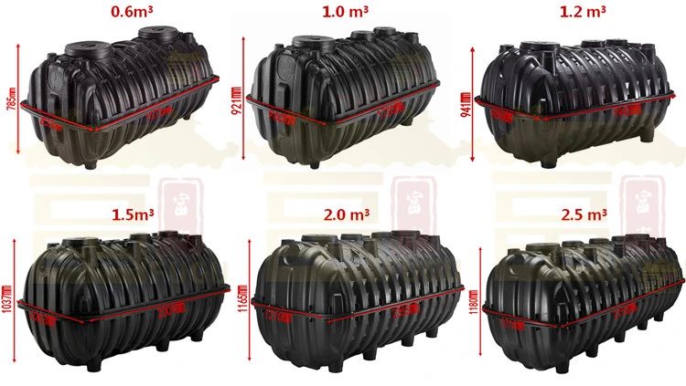 Home Mini Biogas Plant Household Biogas Septic Tank for Home Biodigester