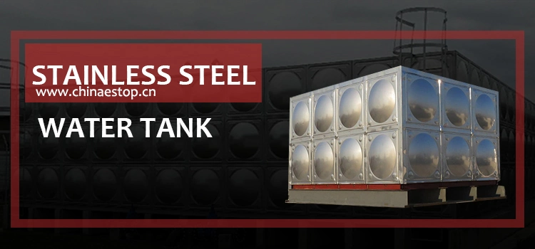 Customized Big Capacity SS316 SS304 Stainless Steel Panels Weld / Bolted Drinking Water Storage Tank