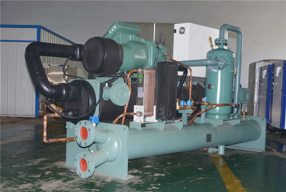 100 Tons 350kw Biogas Plant System Cooling Water Cooled Screw Biogas Chiller