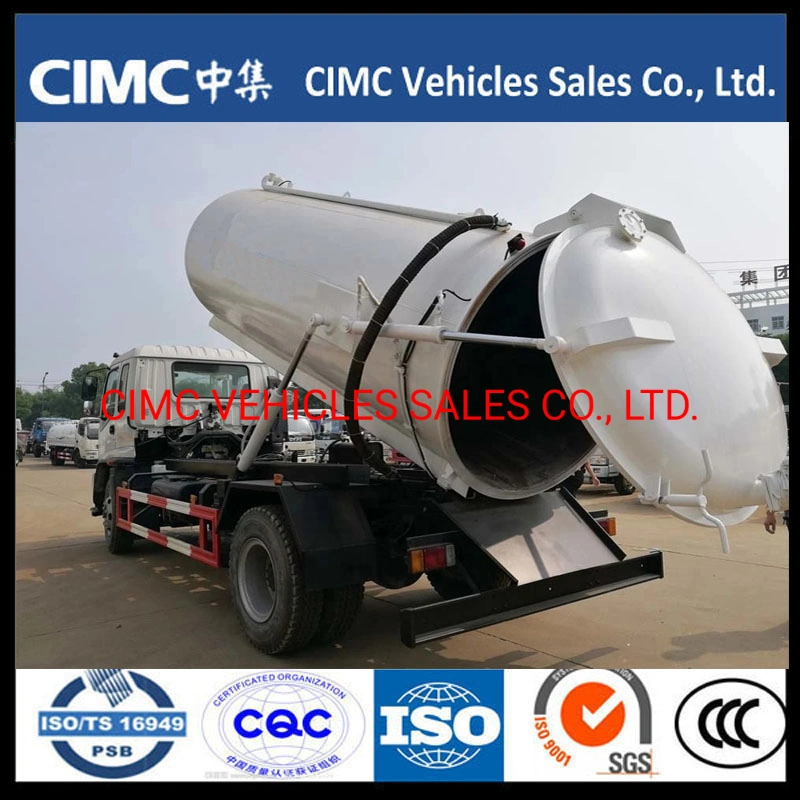 China Isuzu Ftr 4*2 190HP Sewage Tank Truck