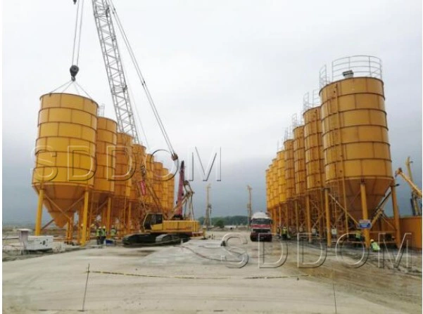 150 Ton Powder Storage Tank Bolted Type Cement Silo for Concrete