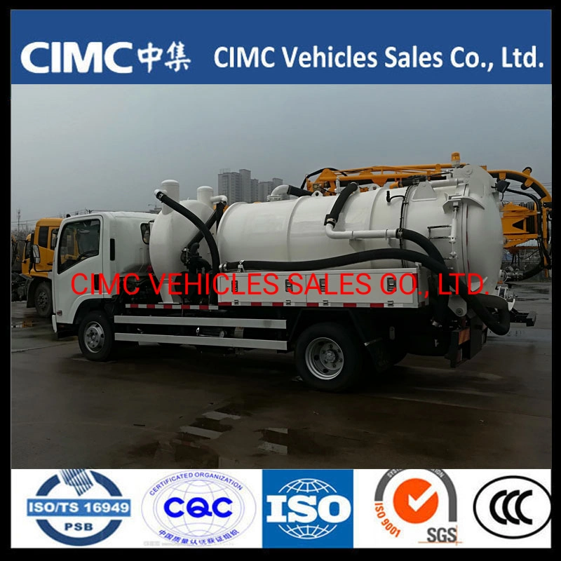 China Isuzu 700p 4*2 189HP Sewage Tank Truck