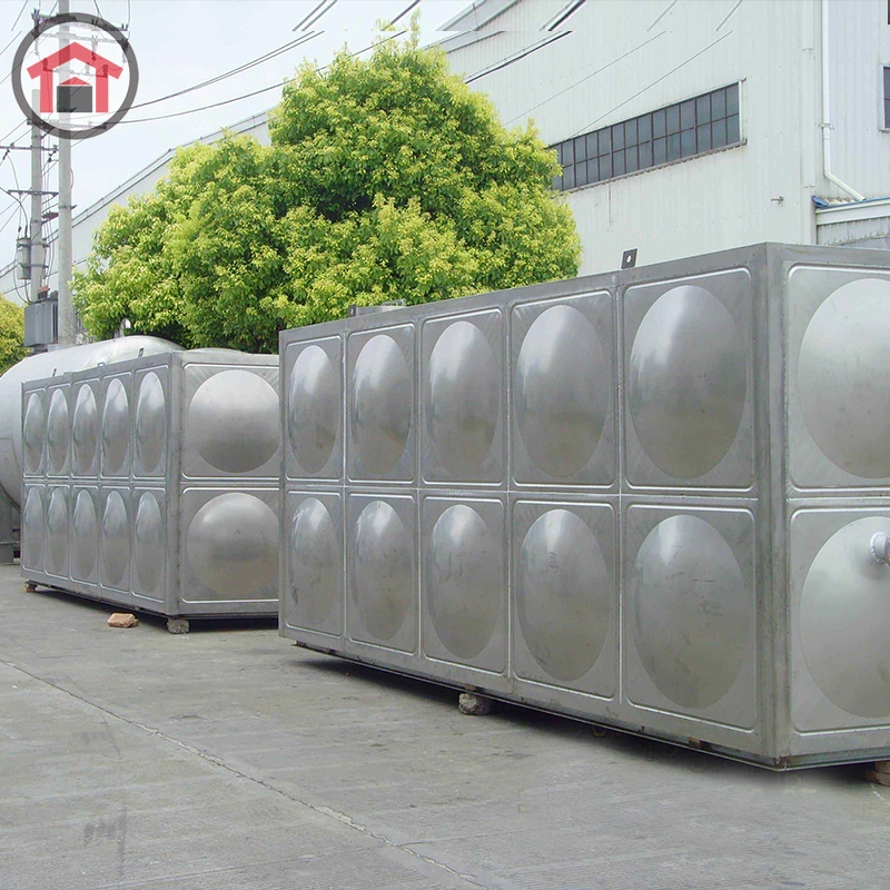 SMC SS304/SS316 Welded or Bolted Stainless Steel Modular Panel Sectional Rectangular Water Storage Tanks for Potable Water Storage