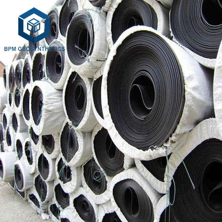 1.5mm High Density Polyethylene Black Plastic Sheeting CE HDPE Geomembrane for Biogas Digester Project in Jiangxi