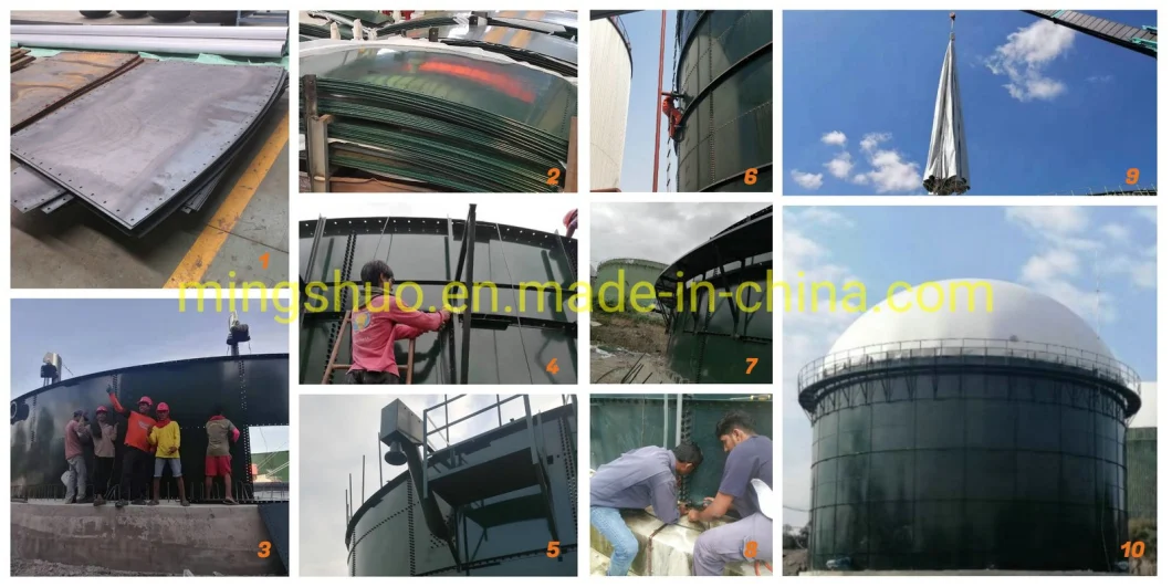 Assembled Steel Anaerobic Digestion Reactor for Organic Waste Treatment