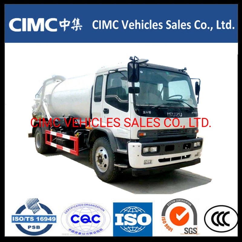 China Isuzu Ftr 4*2 190HP Sewage Tank Truck