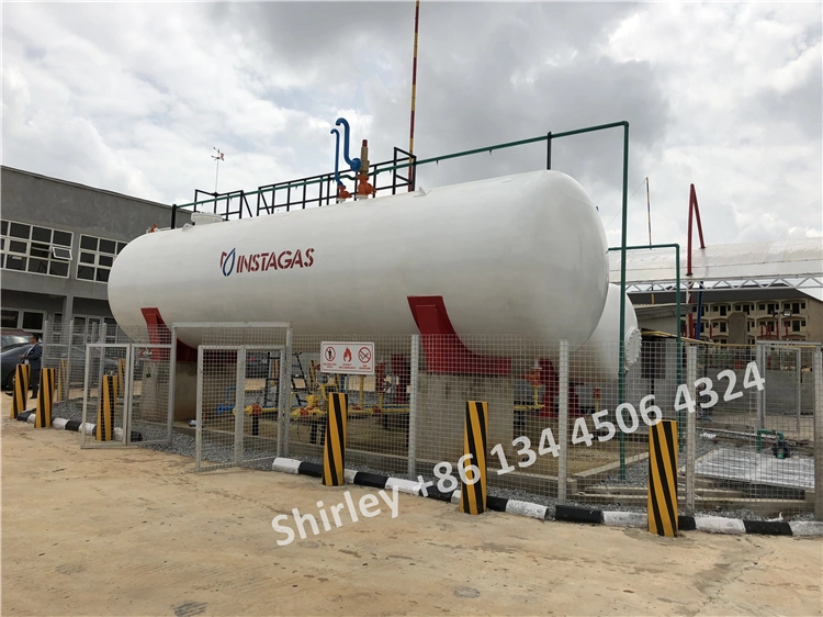 Q345r 14mm Thickness Stationary Cooking Gas Tank 60, 000liters 30tonnes LPG Gas Station Tank for Nigeria