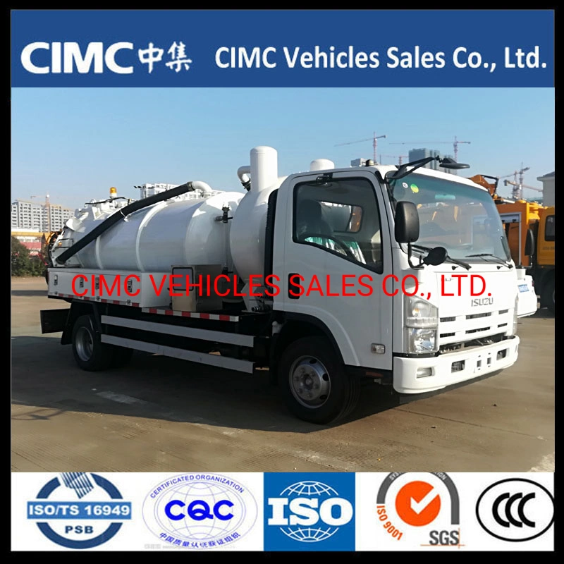 China Isuzu 700p 4*2 189HP Sewage Tank Truck