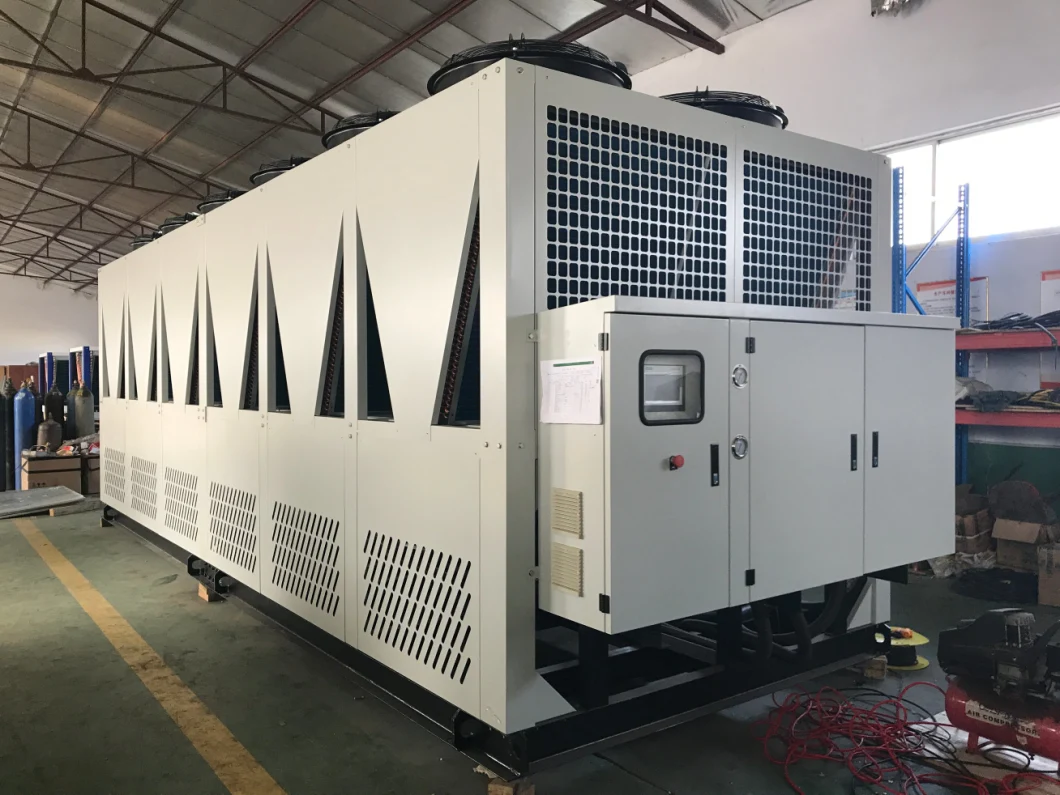 100 Tons 350kw Biogas Chilling Equipment Air Cooled Water Chiller for Biogas Plant