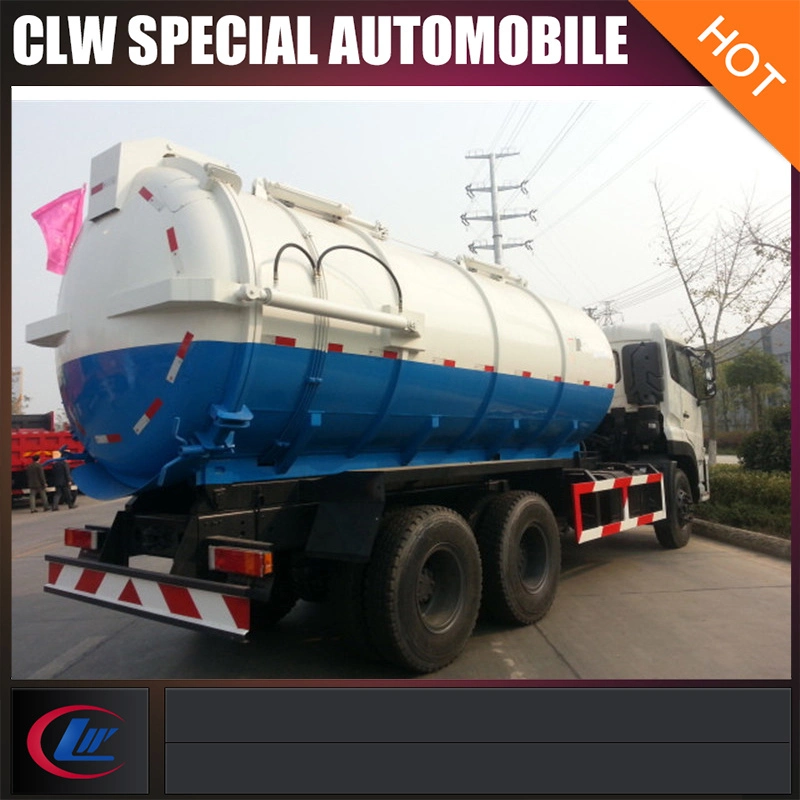 Dongfeng 6X4 16m3 18m3 Sewage Vehicle Vacuum Tank Sewage