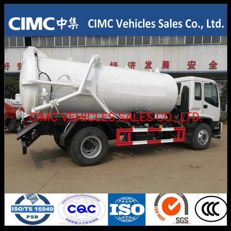 China Isuzu Ftr 4*2 190HP Sewage Tank Truck