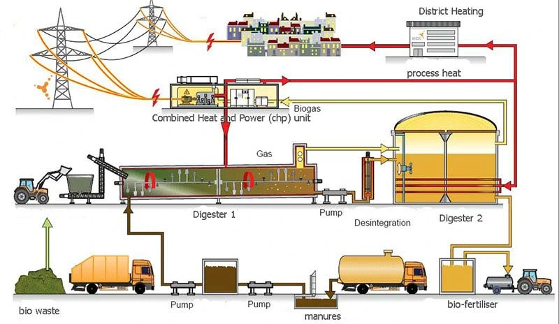 Renewable Energy Biogas Generator Customize Made in China