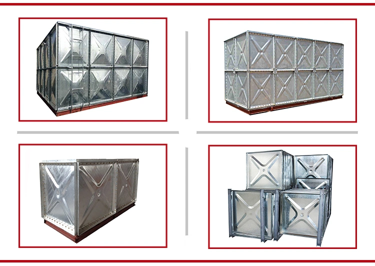 Sectional Bolted Modular Water Tanks, Hot-Dipped Galvanized Pressed Steel Water Tank