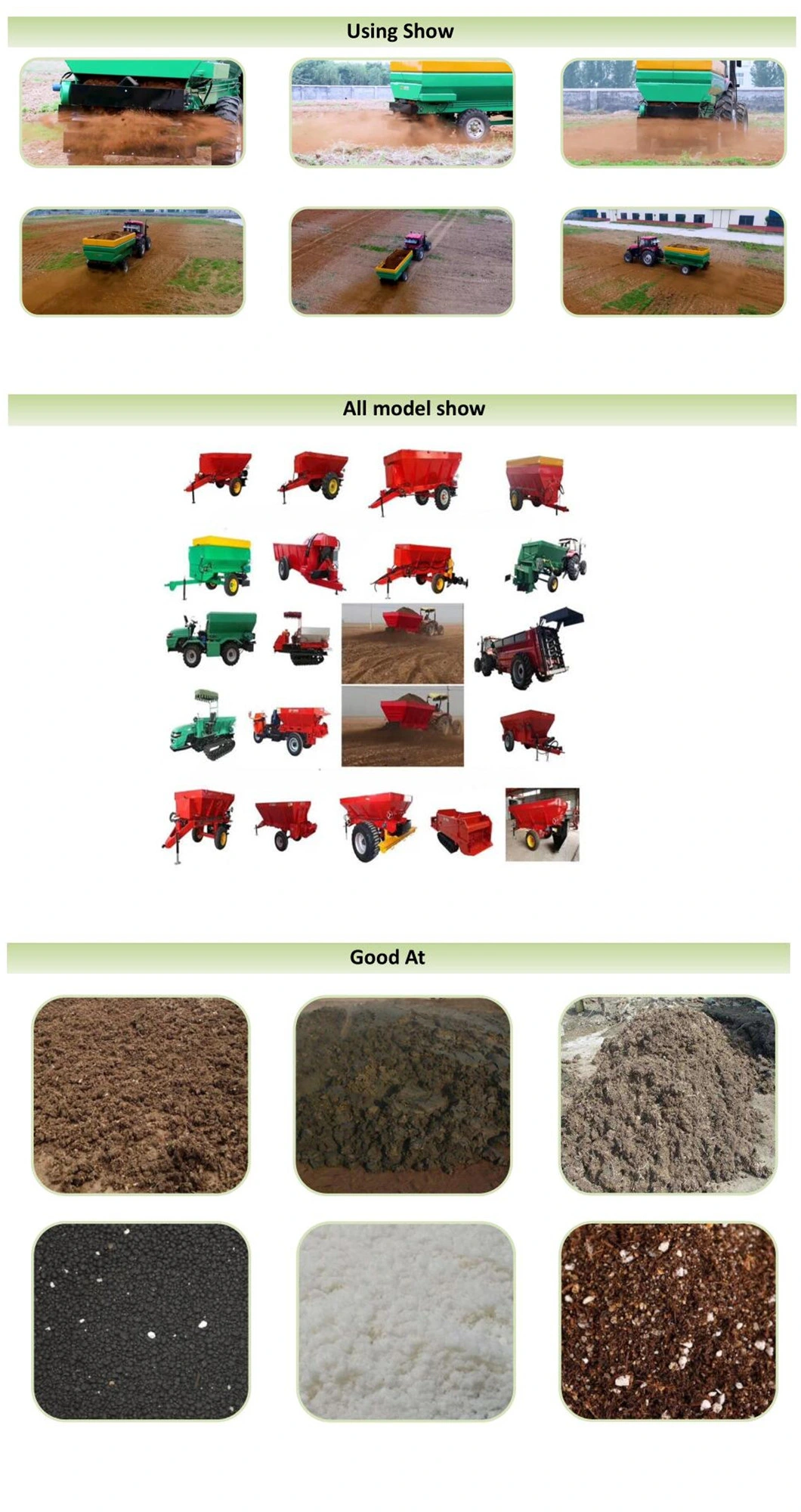 Tractor Fertilizer Spreader/Traction Manure Spreader/Organic and Lime Fertilizer Spreader/ Agriculture ATV Tractor Fertilizer Spreader