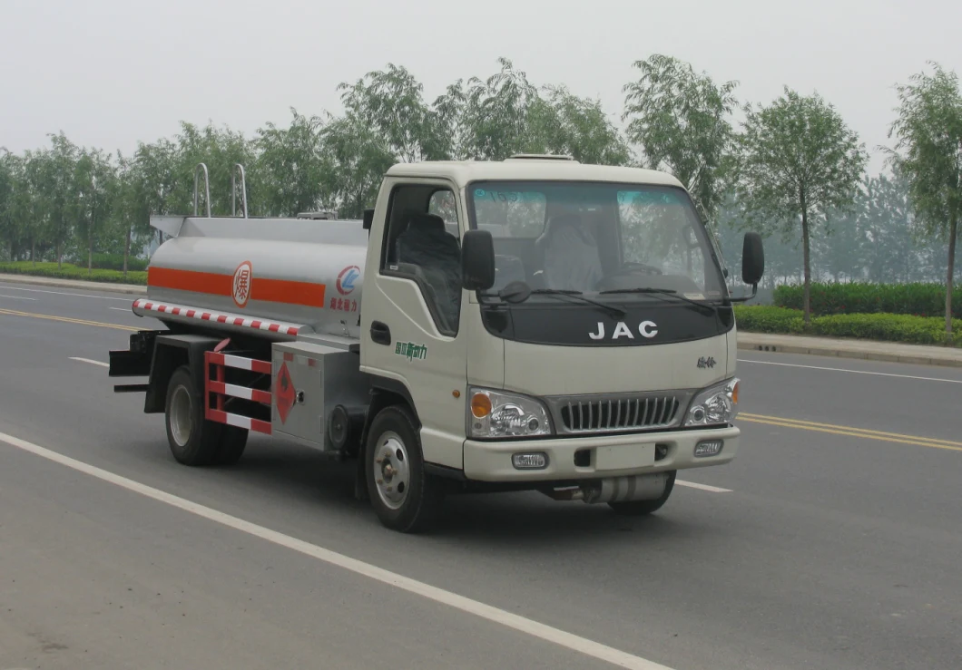 JAC 6000L Oil Tank Delivery Truck Carbon Steel/ Stainless Steel /Aluminum Alloy Fuel Tank Truck