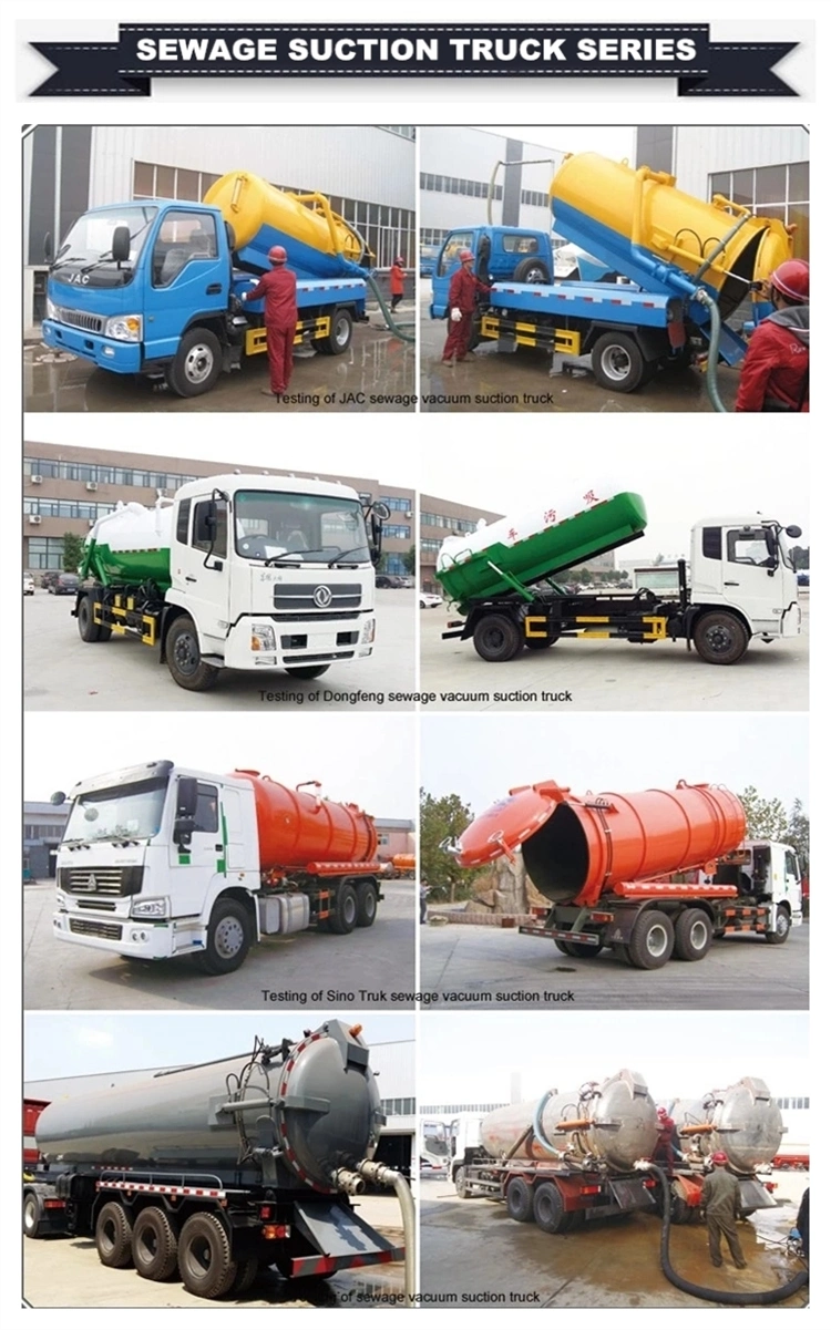 Shacman 16000L Sewage Suction Vehicle Vacuum Tank Slurries Sludges Sewer Sewage Suction Truck for Sale