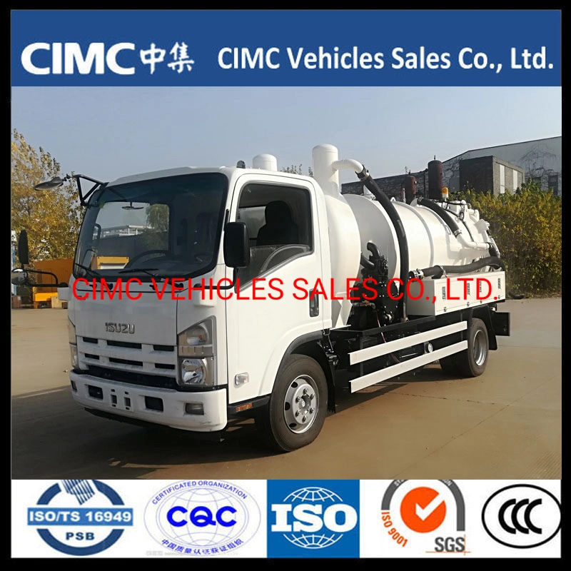 China Isuzu 700p 4*2 189HP Sewage Tank Truck